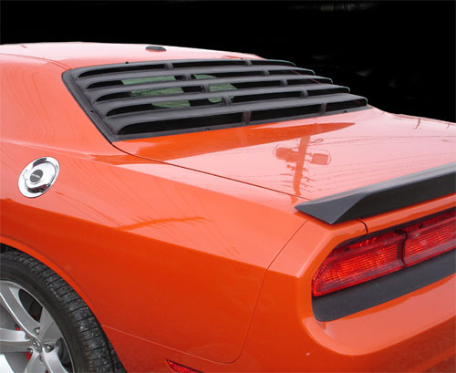 Willpak ABS Rear Window Louvers 08-up Dodge Challenger - Click Image to Close